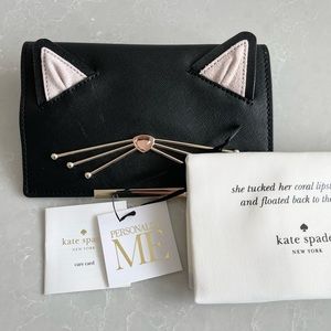 Kate Spade Make It Mine Black Cat Flap, NWT